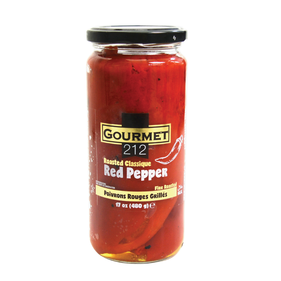 Pimentão vermelho assado em vinagre 480g — Gourmet212