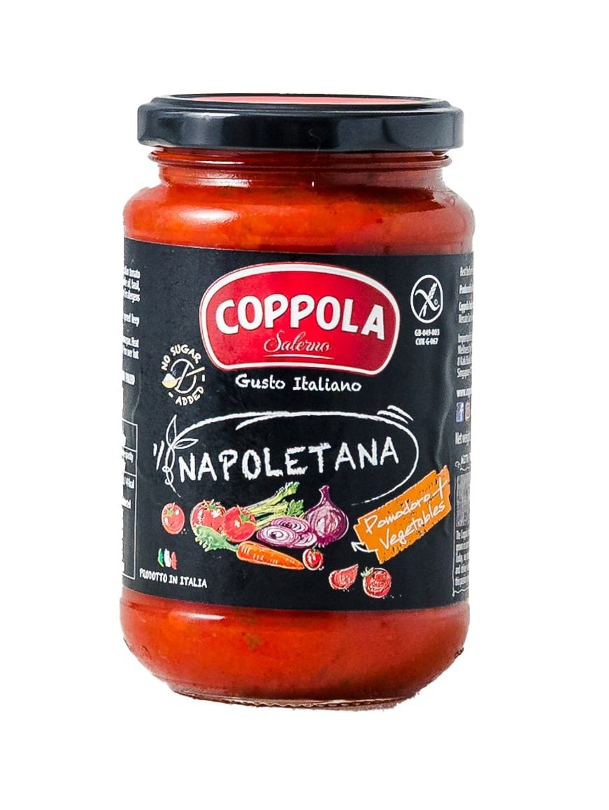 Molho de tomate napolitano com vegetais 350g — Coppola