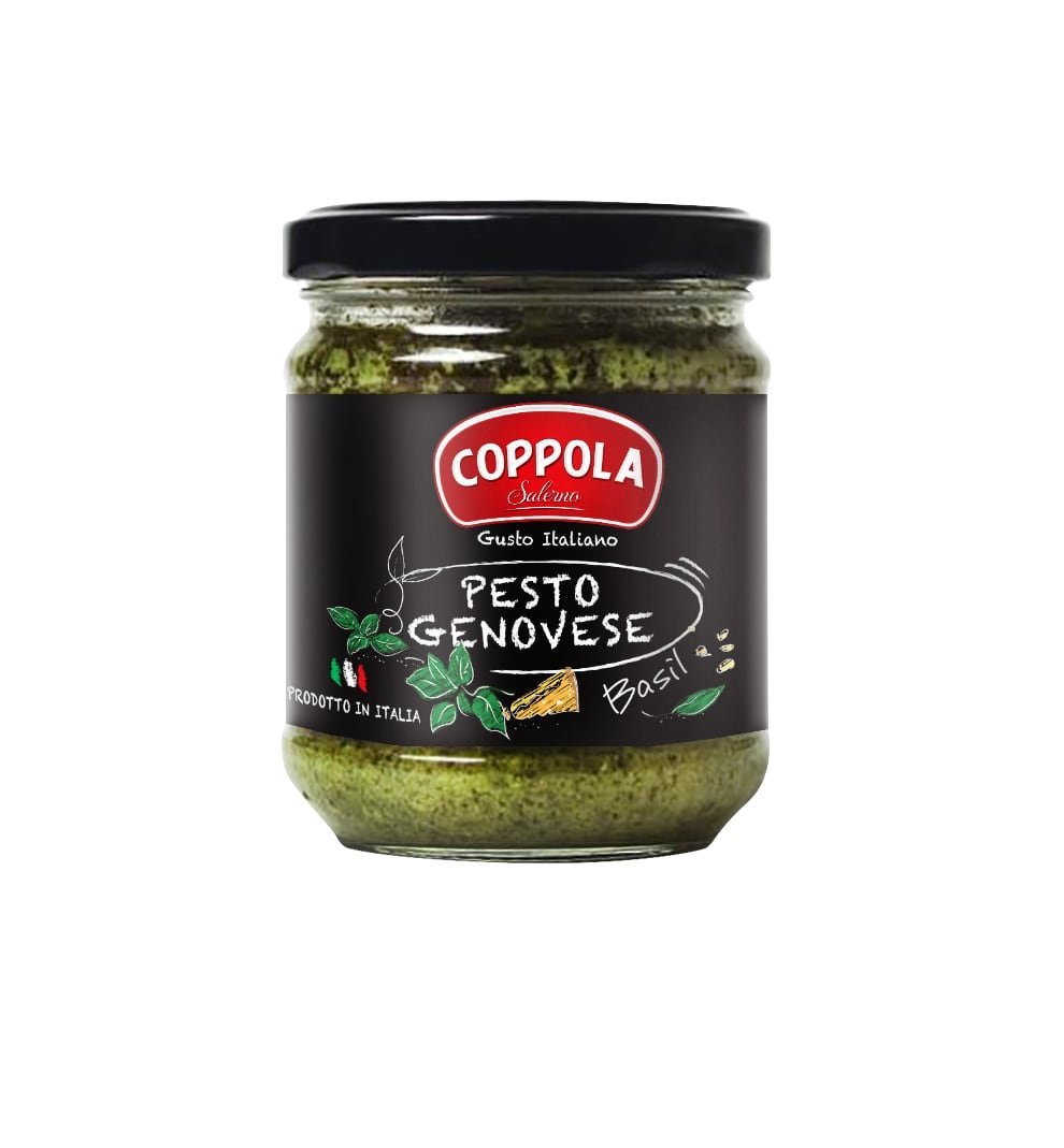 Molho pesto genovês com azeite de oliva e manjericão 180g — Coppola