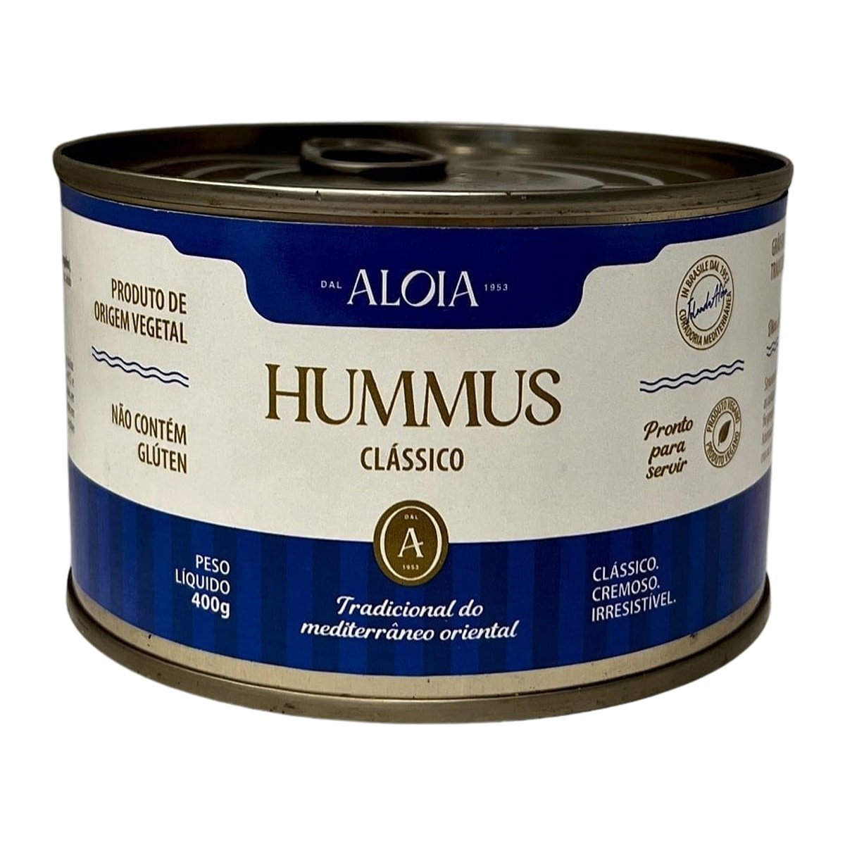 Homus clássico enlatado 400g — Aloia