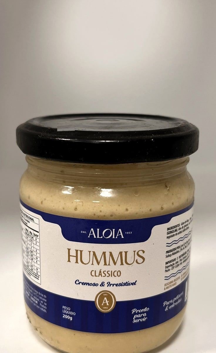 Homus clássico em pote de vidro 200g — Aloia