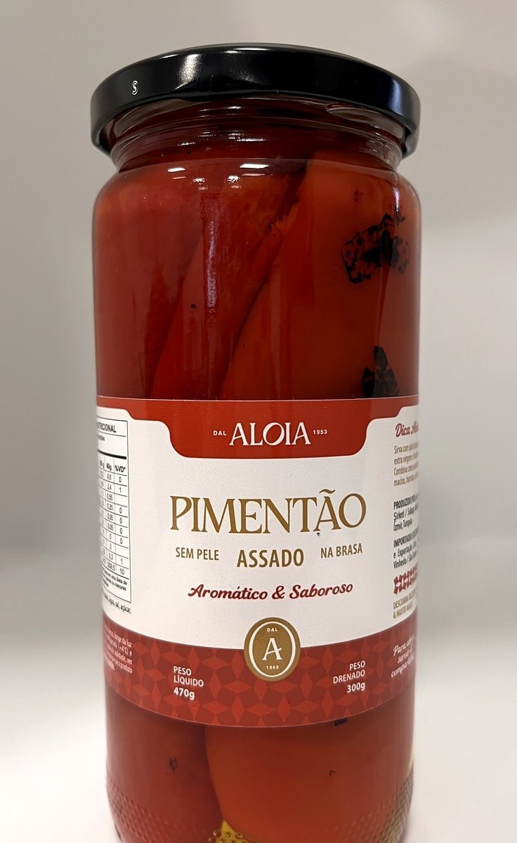 Pimentão na brasa sem pele 470g — Aloia